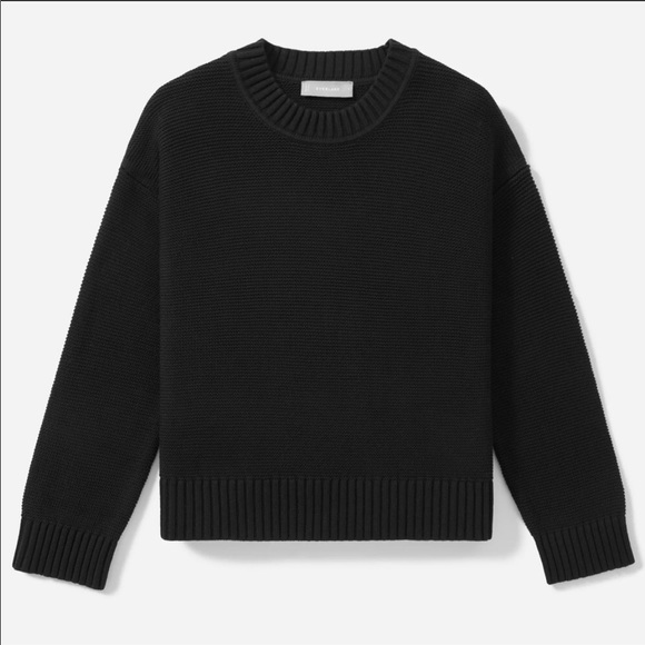 Everlane Sweaters - NWT Everlane link-stitch sweater. Black.
